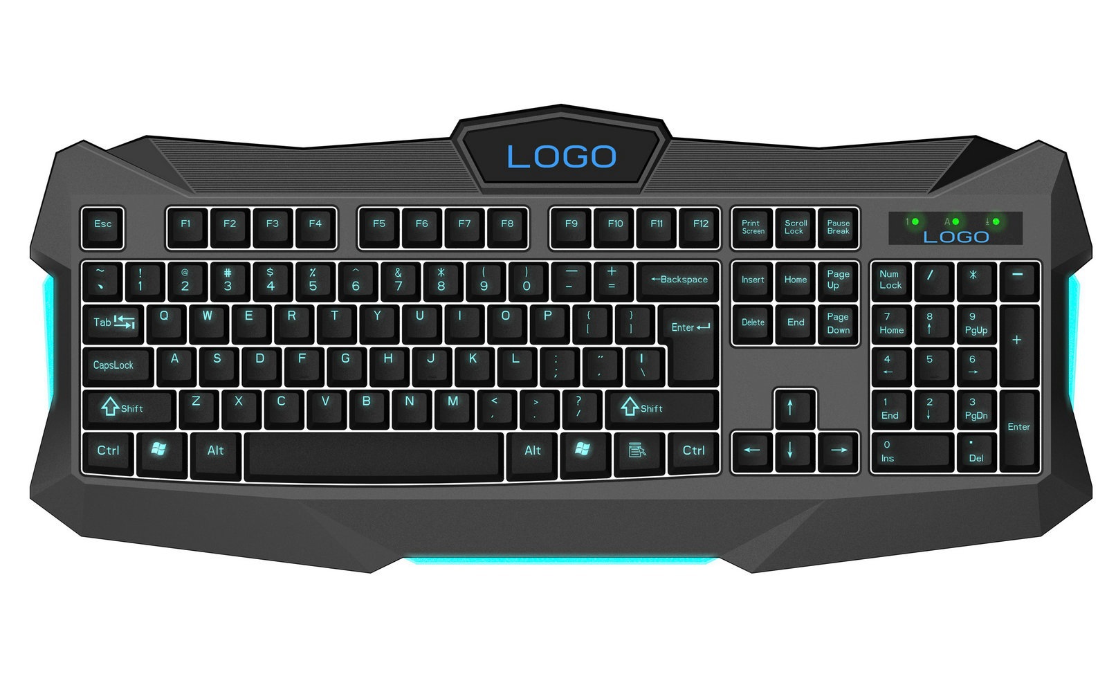 接口:usb 材质:abs 加印logo:可以 加工定制:是 类型:游戏键盘 与电脑