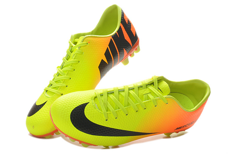 ag刺客9代ag圆钉 橘黄黑男女式足球鞋7.25