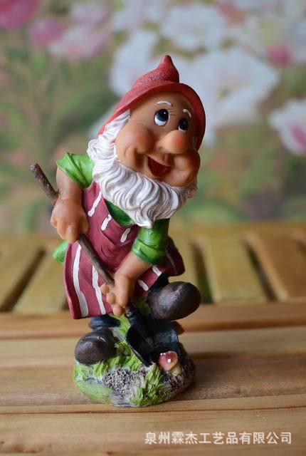 树脂库存批发,别墅园艺,花园装饰,园林卡通小精灵 小矮人 104