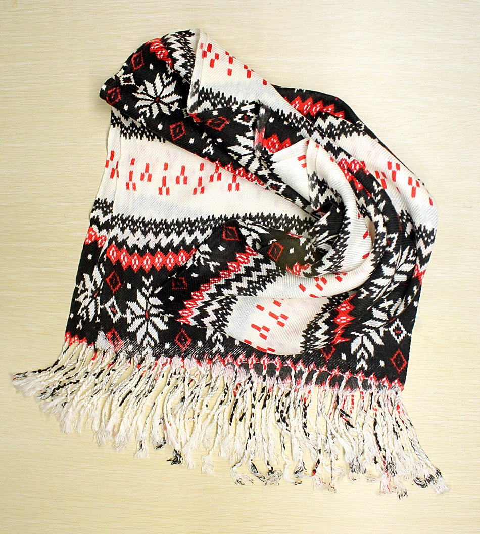 秋冬围巾 韩版针织薄款斜纹印花长款女式围巾 厂家火热直批c3012