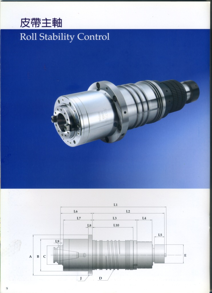 台湾罗翌(royal)中喷皮带主轴 皮带轴 台湾电主轴 台湾主轴