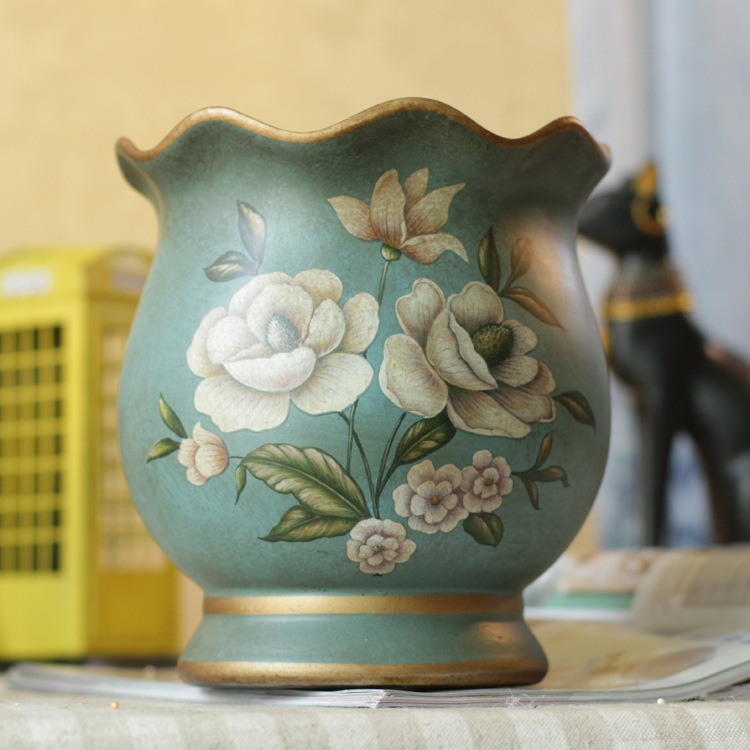 花瓶摆件家居装饰品工艺品 浓郁的欧式宫廷复古风情,精湛的彩绘工艺