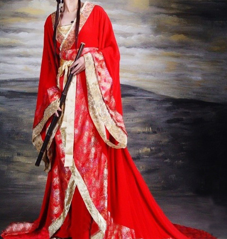 厂家直销 优雅真丝古装衣服 白衣圣衣装