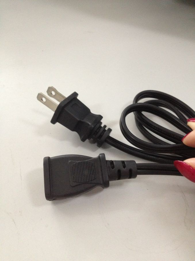 供应ul美标插头电源线 两芯美标插头线厂家 电器两孔延长线图片_8