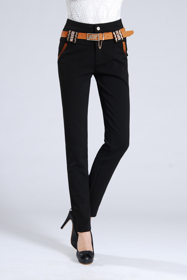 2013新款哥弟面料女裤韩版大码修身显瘦哈伦裤女秋冬款小脚铅笔裤