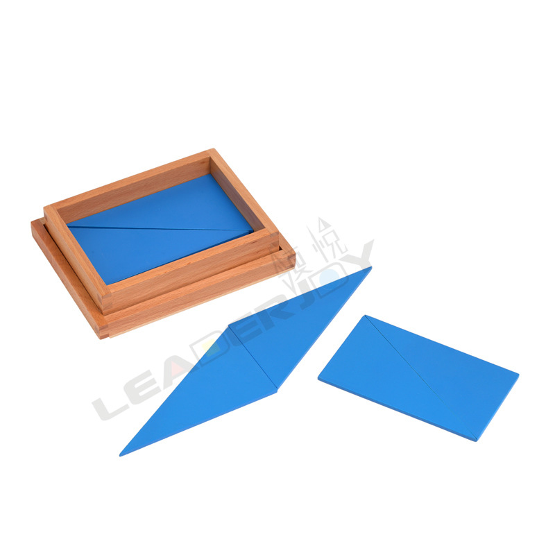蒙氏蓝色长方形盒图片