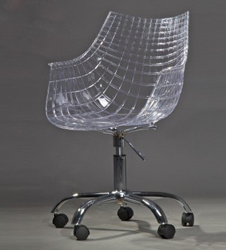 网格水晶转椅办公椅时尚简约升降家用办公椅子电脑椅