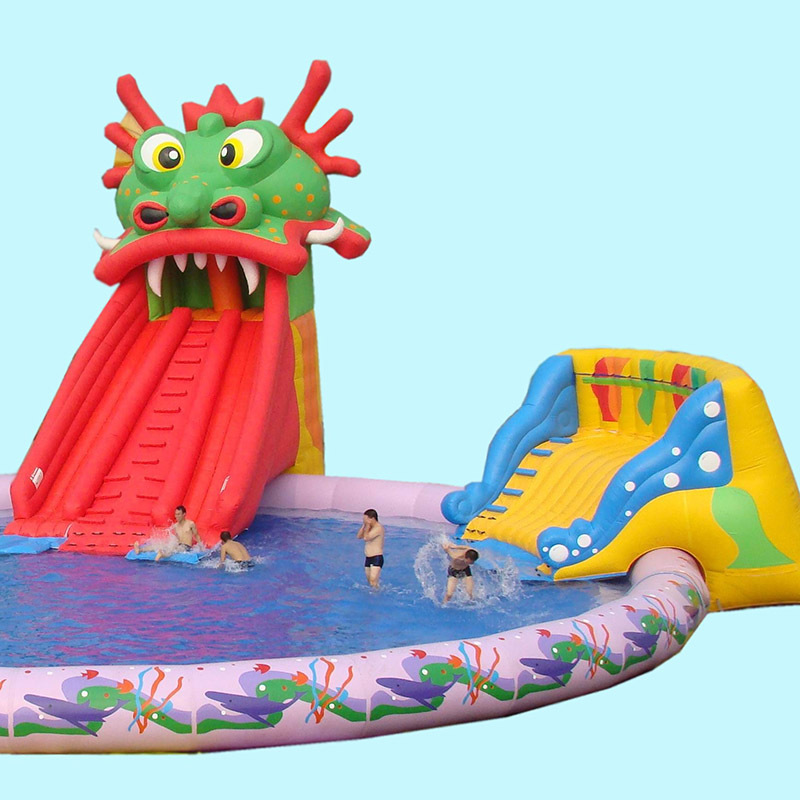 大型主题乐园水上水池设施 龙头滑梯水池 儿童娱乐幼儿园玩具
