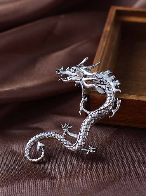 c048 欧美流行耳饰 东方神龙 龙耳夹图片_6