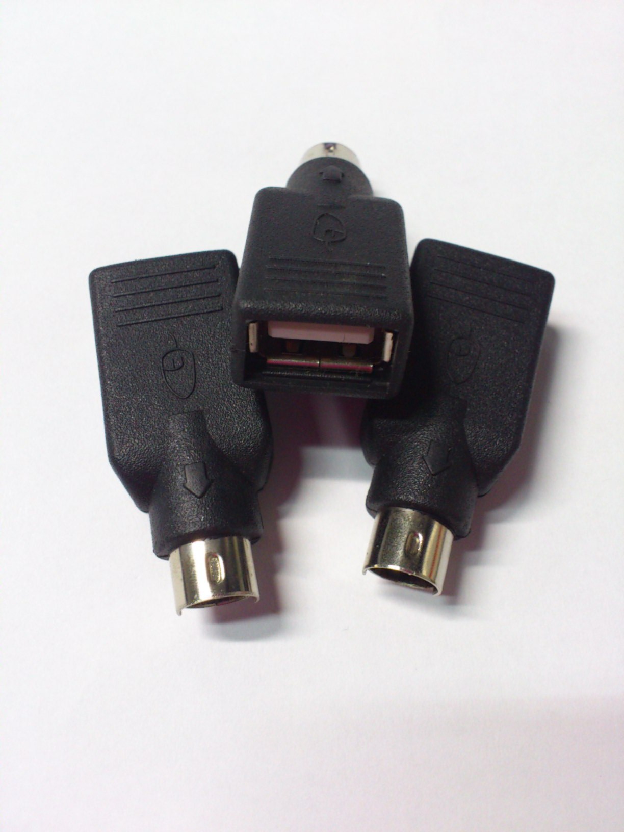 晟技ps2公头转usb母头 usb键盘鼠标转ps2转接头 usb转ps2