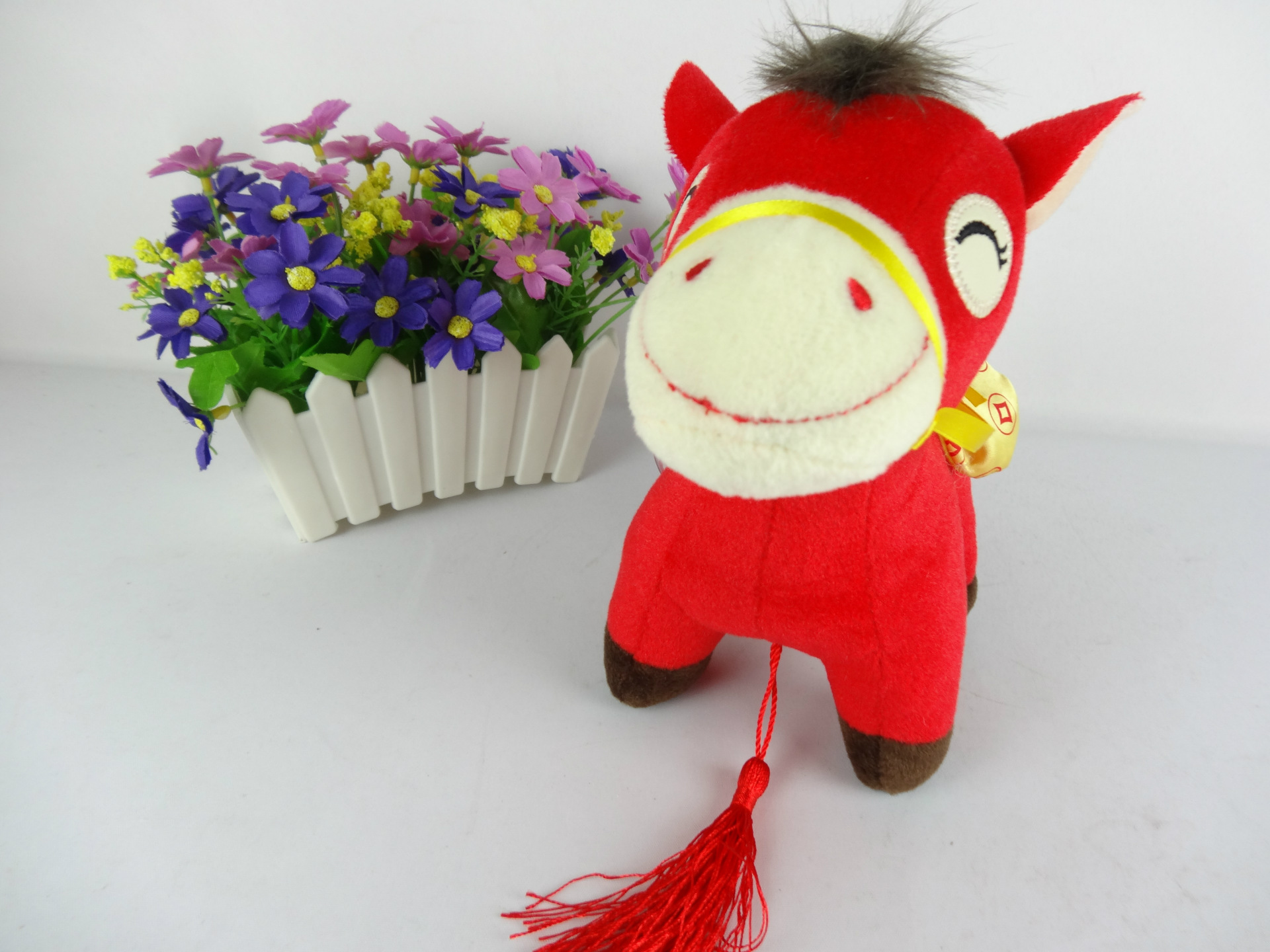 2014年马年礼品毛绒玩具马,新年元旦赠品