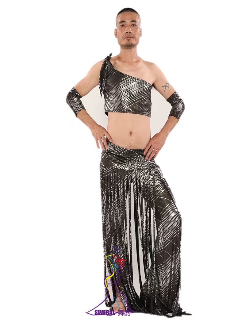 swegal 男士肚皮舞套装 肚皮舞服装 男装 肚皮舞部落套装 新款