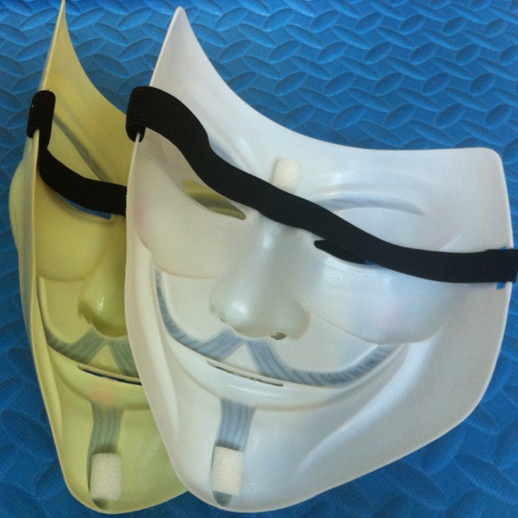 批发环保面具电影主题v字仇杀队面具v怪客v脸带腮红一件起