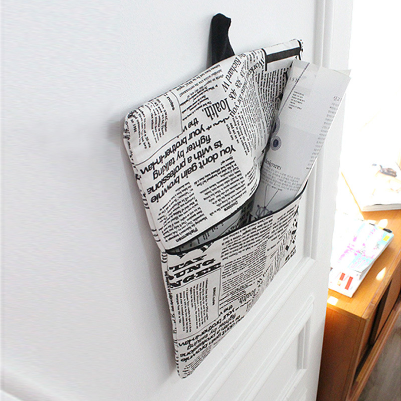 【inibella】报纸收纳挂外贸收纳韩版收纳挂 时尚家居复古收纳袋