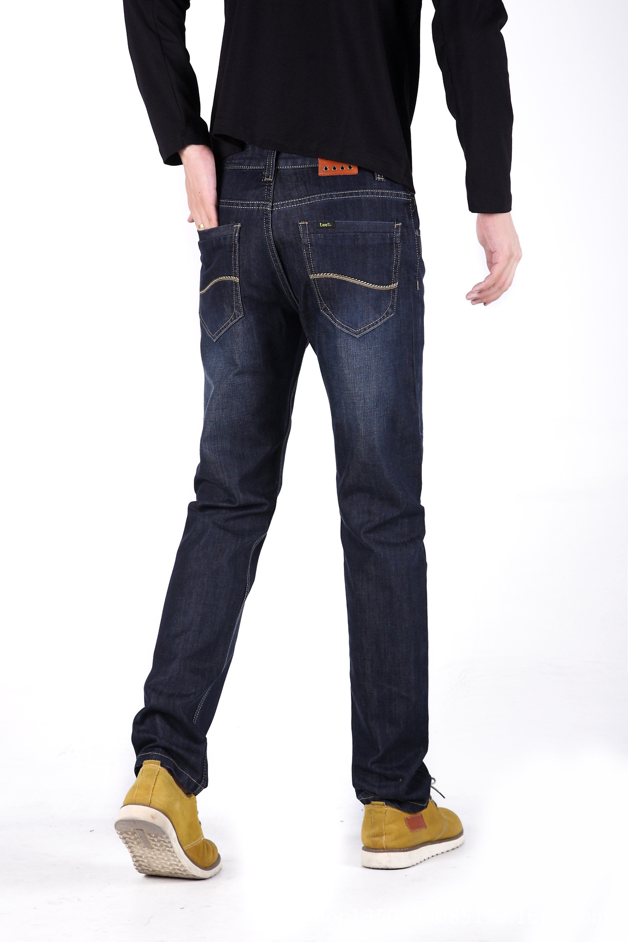 李牌男装 一件代发 男牛仔裤直.