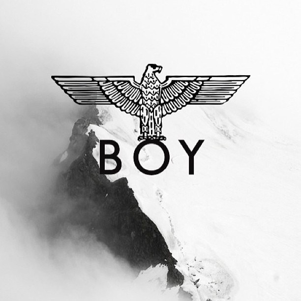 gd权志龙同款 潮牌boylondon 老鹰boy刺绣字母针织毛线帽