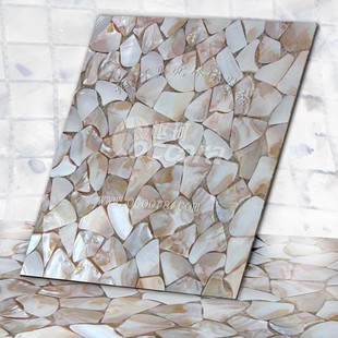 厂家供应 300*300mm 天然异型贝壳/建筑墙体材料/贝壳马赛克