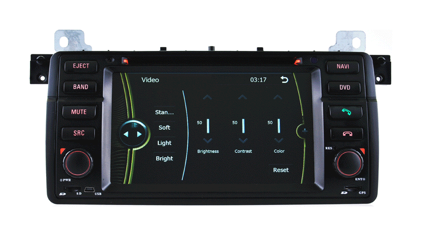 宝马老3系e46-m3-318i车载导航/3d实景/倒车可视  7,支持音频格式