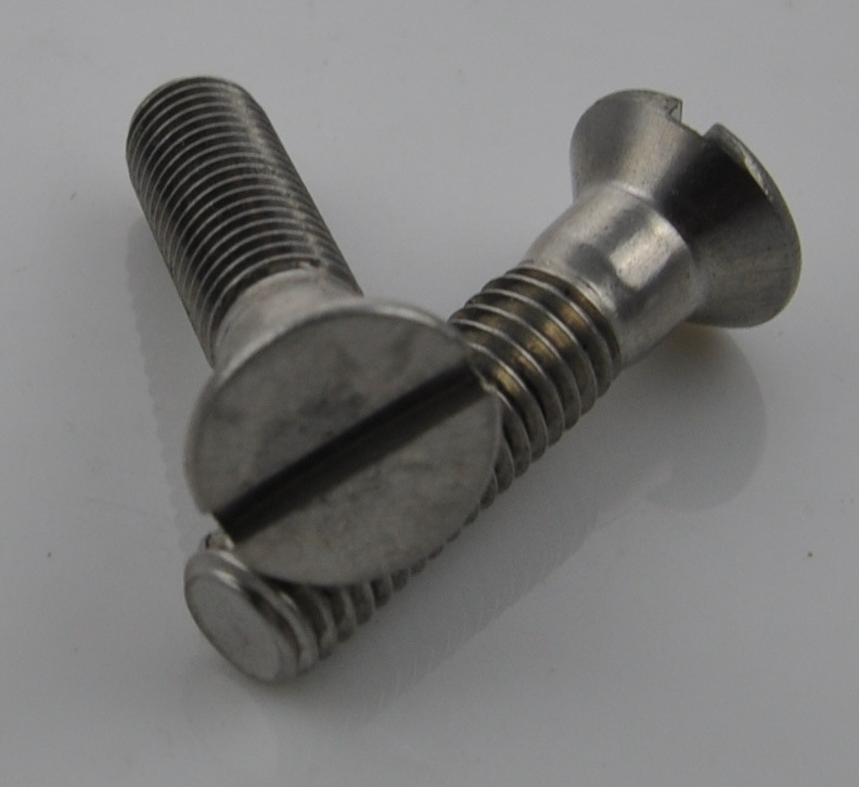 特别推荐 批量供应不锈钢锥形头全牙一字螺丝 紧固件