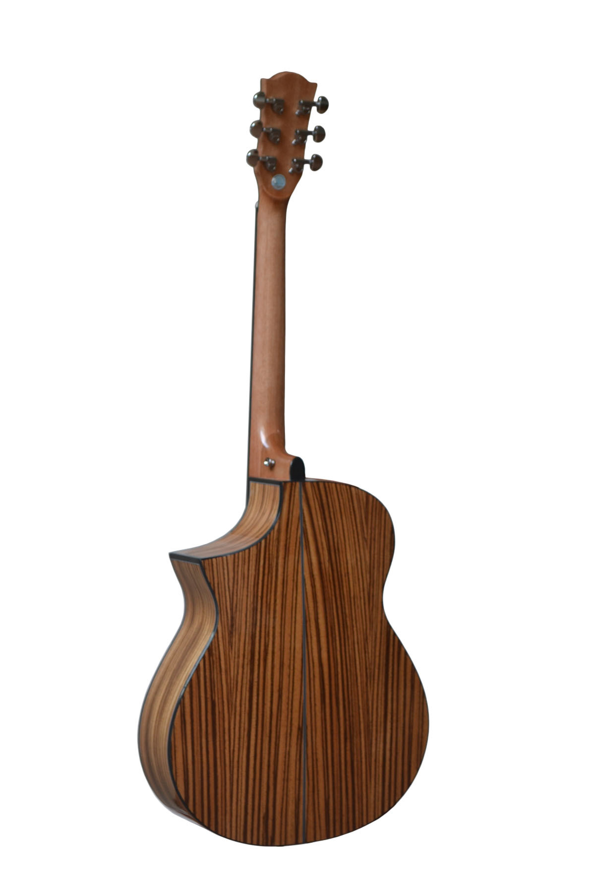 吉他 厂家批发 中档民谣 配置:云杉面 斑马木底侧 设计者l-640