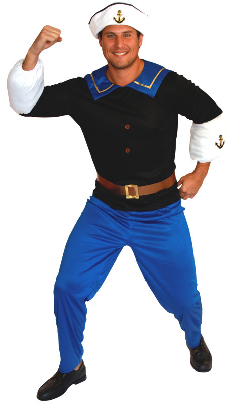 万圣节cosplay服装 舞台演出 成人男海军水手服 大力水手服660g