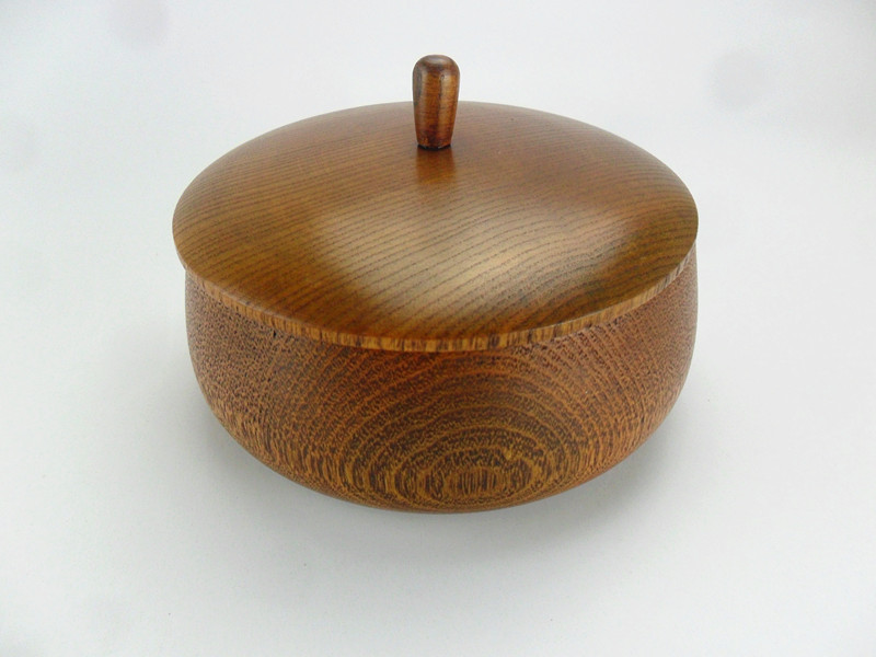 高级盖碗整木头挖的日本木碗 大号套装加盖汤钵木制干果盒糖果盒