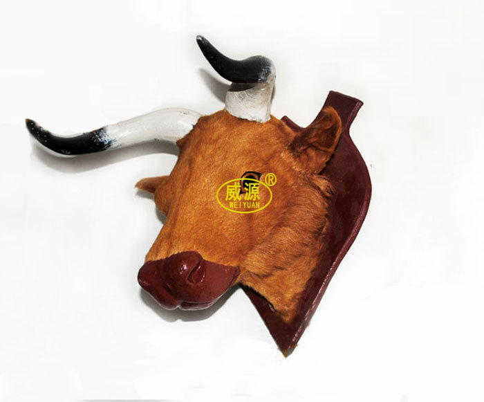 威源厂家直销手工艺品仿真动物宠物头居家装饰牛头wy042
