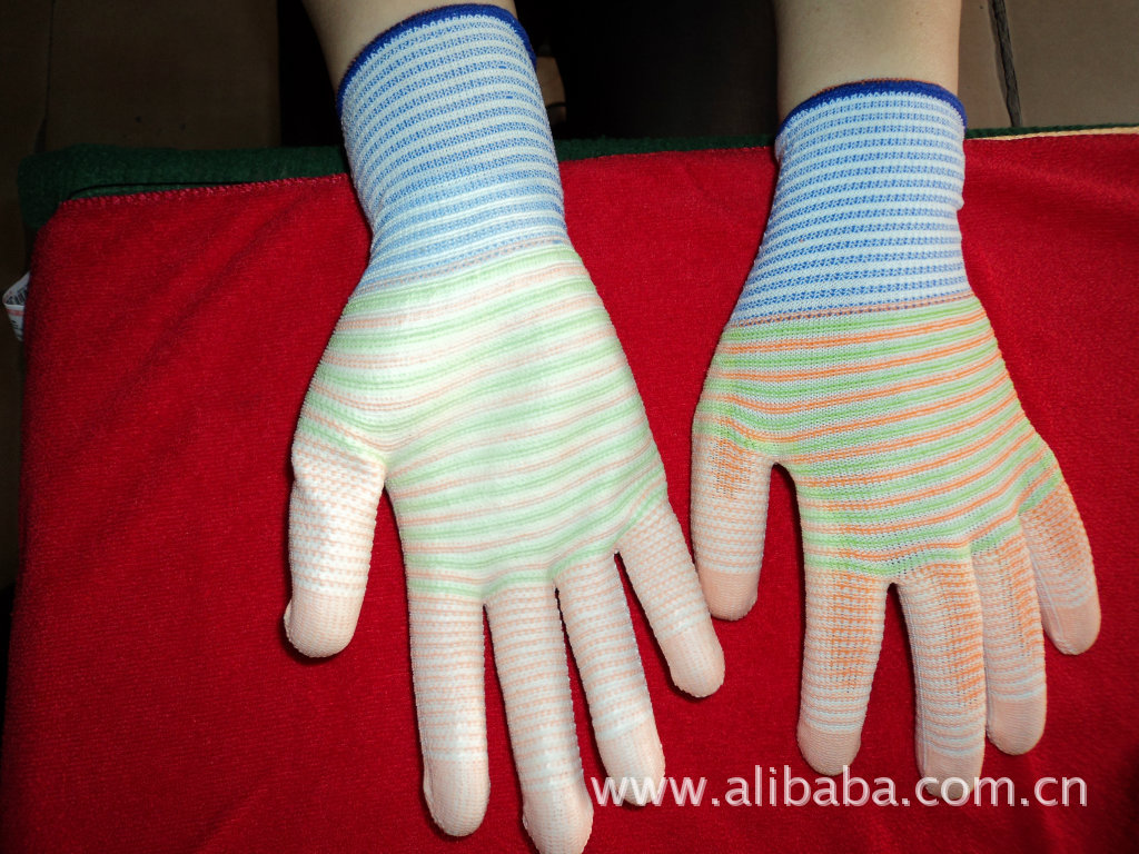 厂家直销,春盛牌pu胶手套,胶片手套,耐酸碱手套