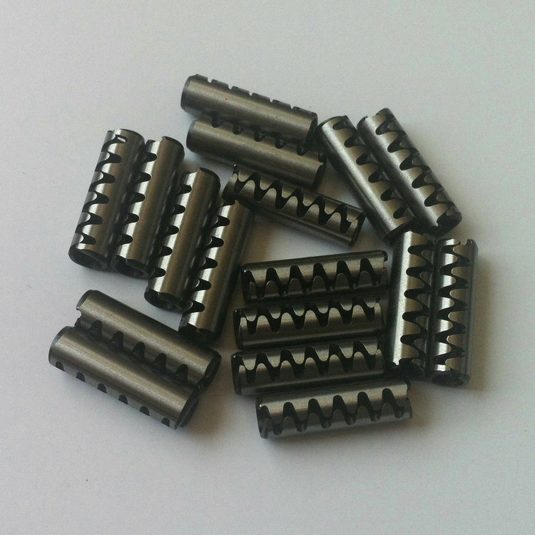 不锈钢圆柱齿型弹性销厂家定制 高级不锈钢弹性销子批发 销及键