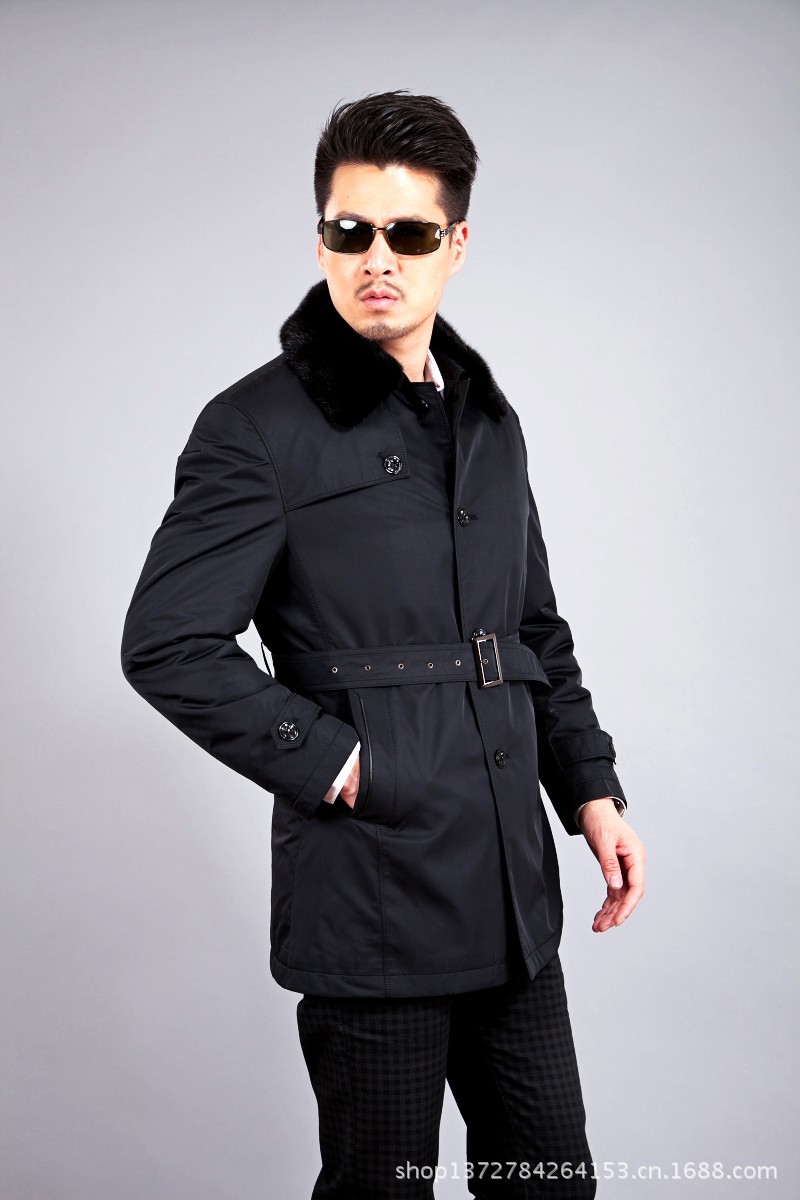 2013商务休闲 本色貂内胆 精品尼克服