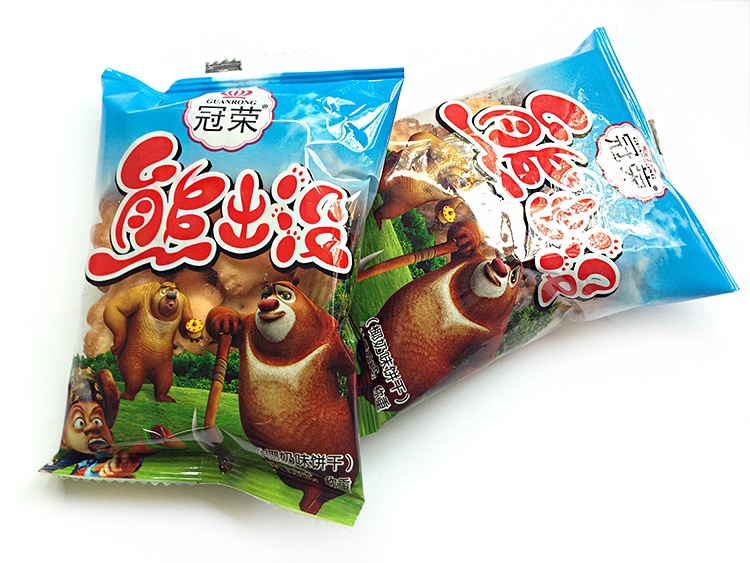 冠荣 熊出没小饼干休闲点心 独立小包装 童年的记忆 宝宝最爱