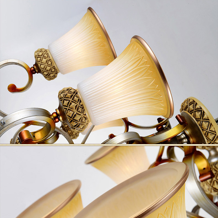 电工电料,线缆照明 灯具灯饰 室内灯具 吊灯 皇尊华铁艺吊灯仿古田园