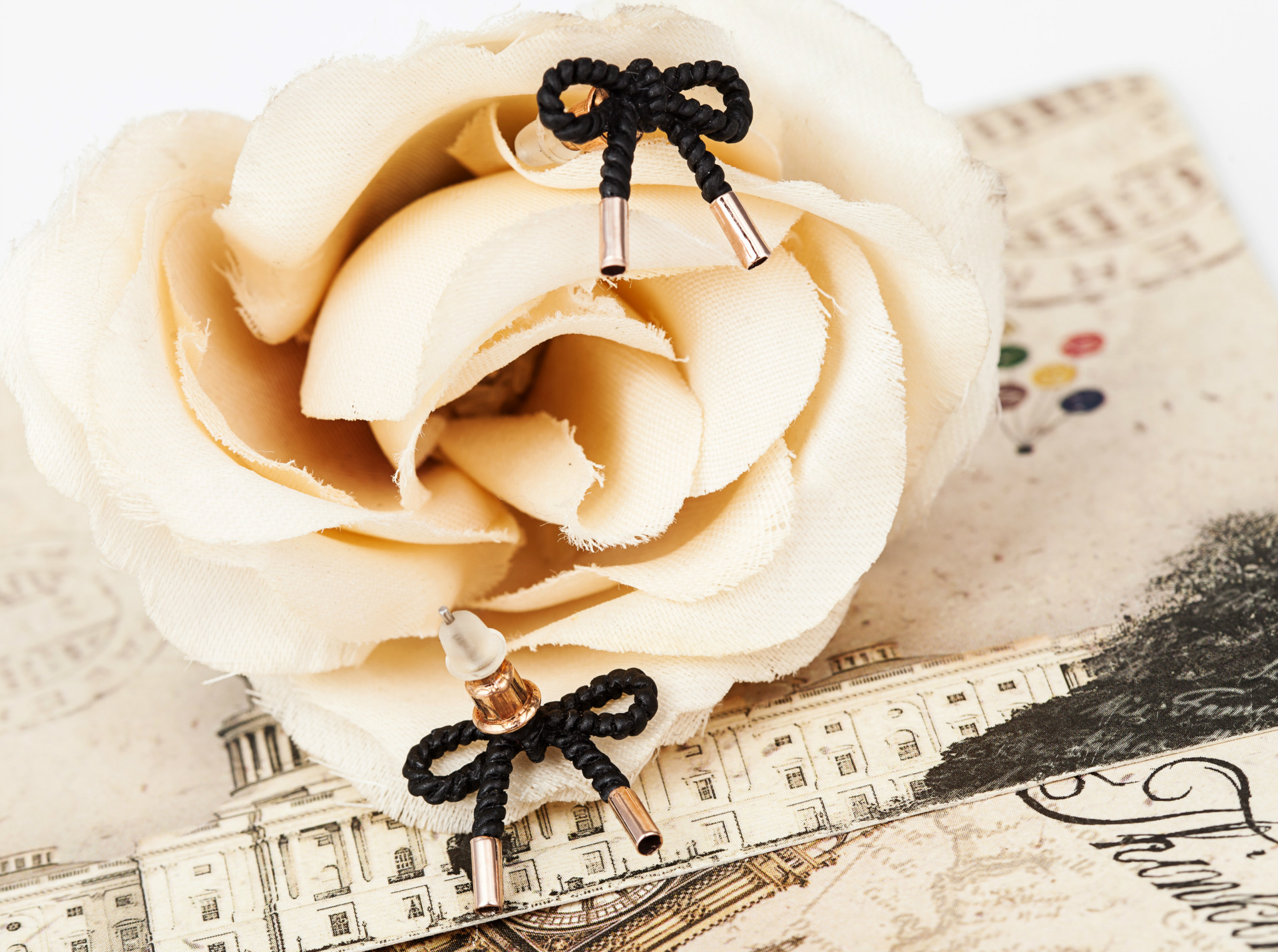 锦尚饰品蝴蝶结耳钉 时尚简约百搭耳饰网络爆款