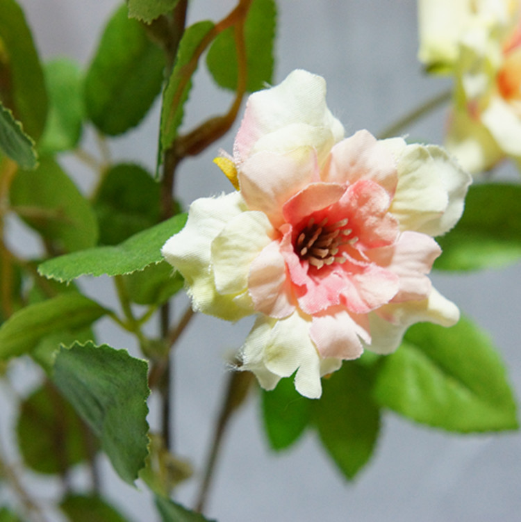 火爆热销 仿真多头冰岛蔷薇人造花