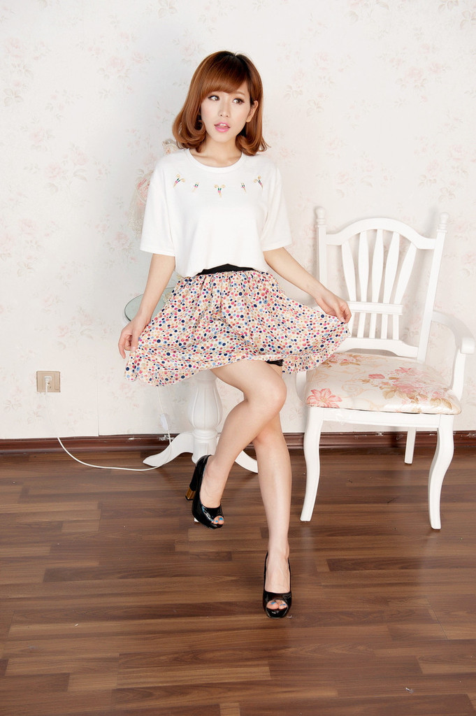 夏新款 学院风碎花短裙 女式多色花型雪半身百褶裙批发 义乌裙子