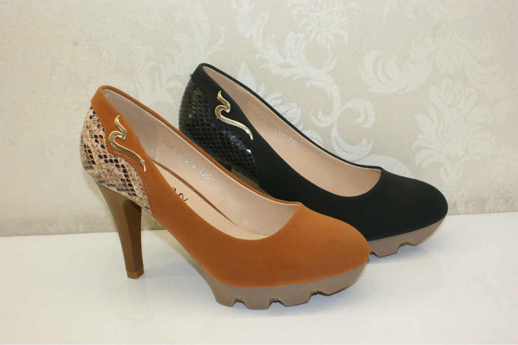 2013新款春季正品爱麟斯女鞋a318-2 韩版时尚防水台 单鞋 工作鞋