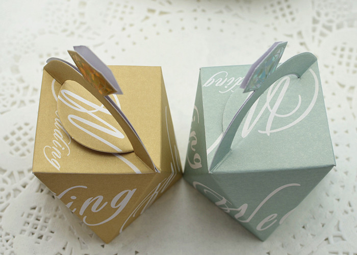 新款钻石喜糖盒子/外贸糖果盒/多边形时尚创意喜糖盒/个性结婚