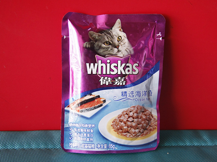 宠物食品 伟嘉成猫 精选海洋鱼妙鲜包85g 可批发