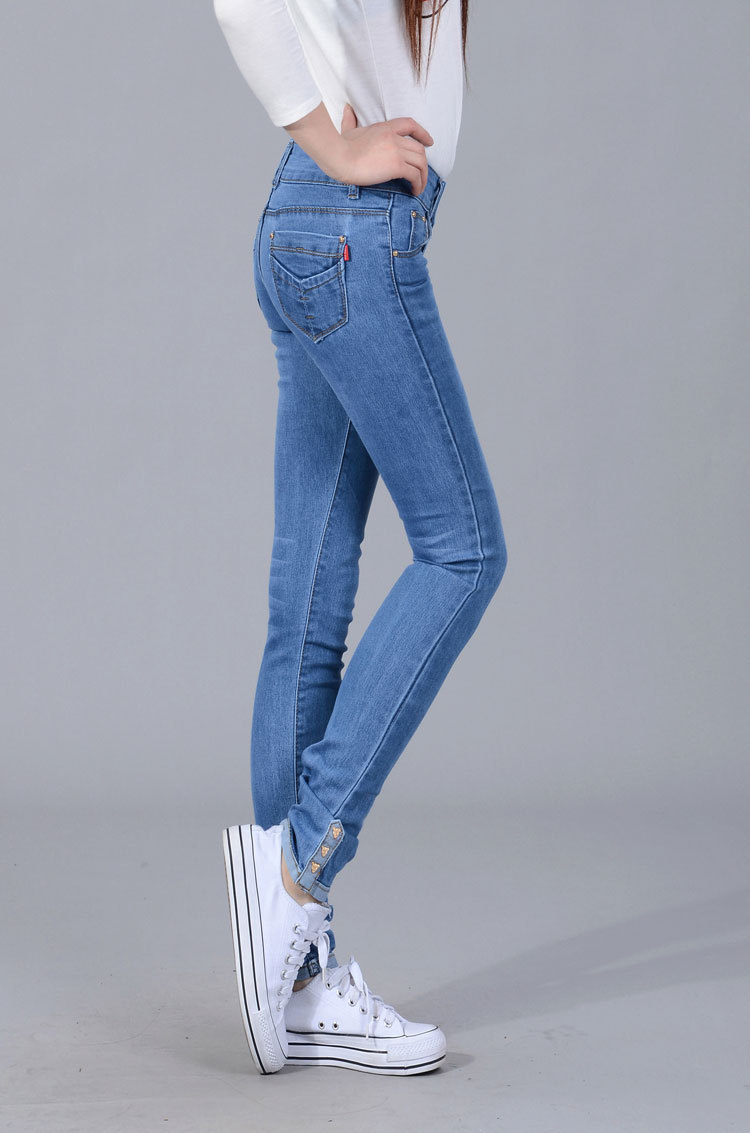 2013女士春装新款女牛仔裤女装小脚牛仔裤女式牛仔裤长裤女裤2091图片