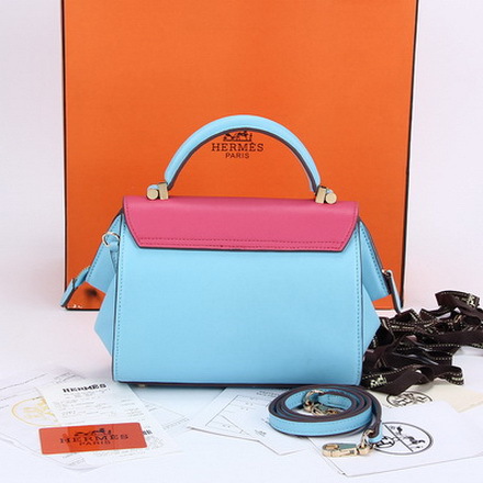 时尚休闲外头层牛皮内里头层羊皮平纹新倒u配色女包8850 专柜品质