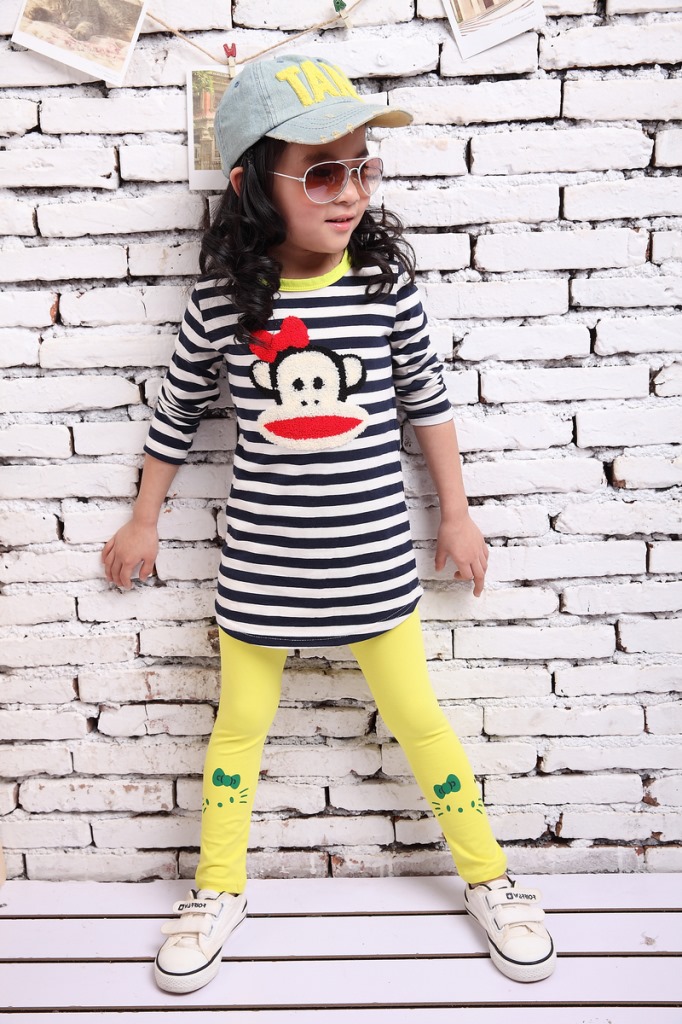 童打底裤 糖果色儿童打底裤批发 全棉女童打底裤批发 1-4岁打底裤图片