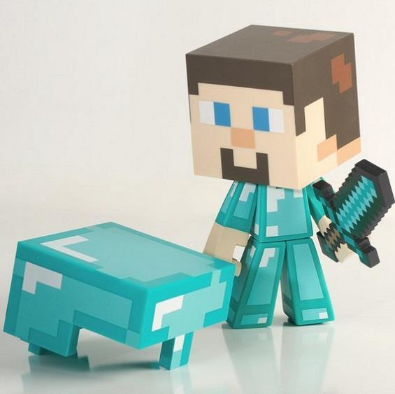 奇物集 我的世界 史蒂夫minecraft creeper jj怪 苦力帕爬行公仔