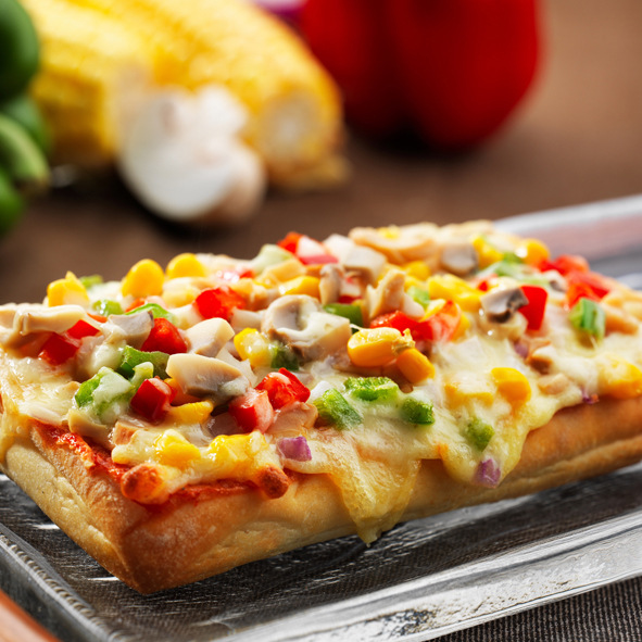 意式总汇披萨面包1