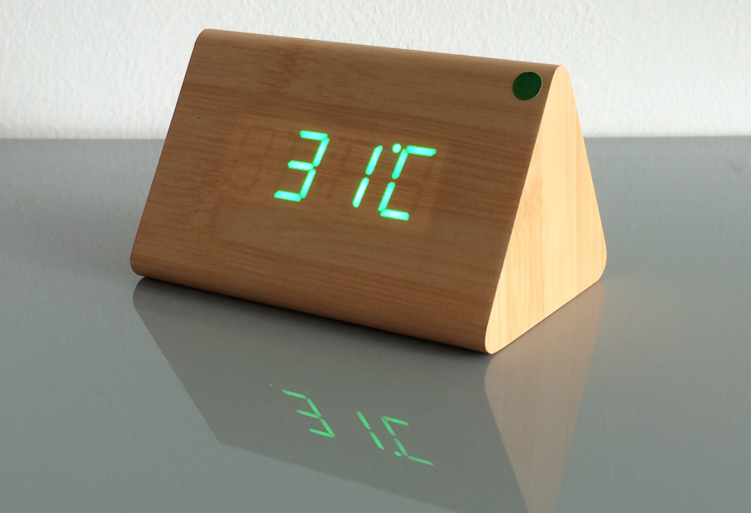 led时钟 木头钟led 时尚创意电子钟 高档钟表 声控钟 无声电子钟图片