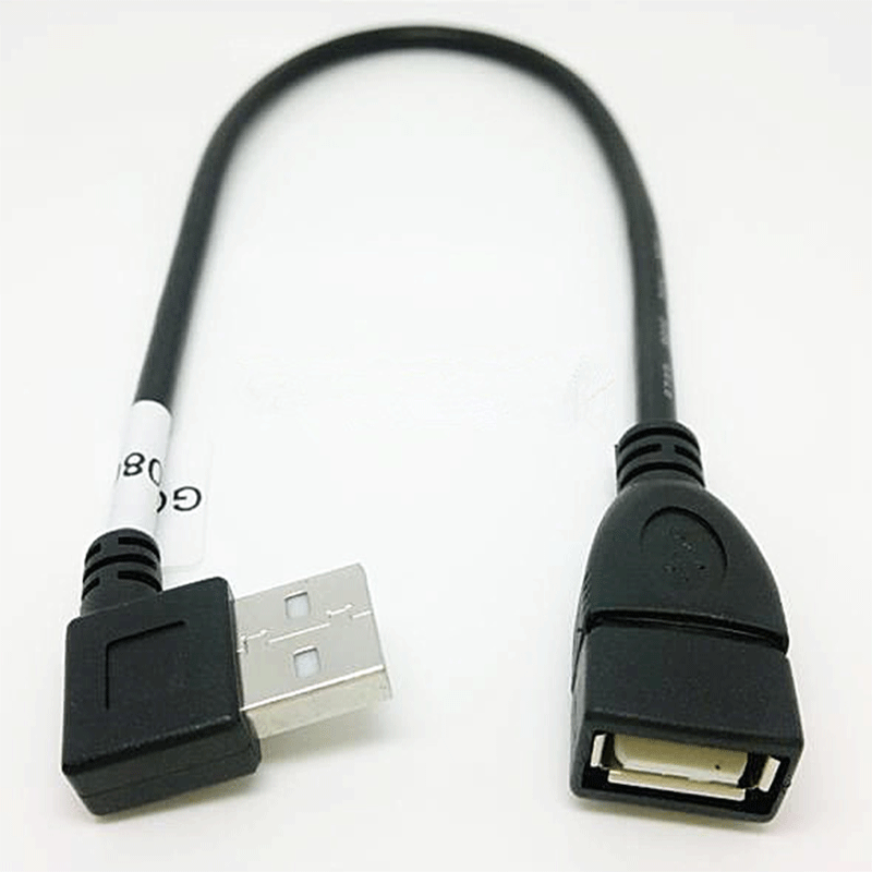 usb 2.0 a公彎頭 90度右彎公對母延長線 數據線