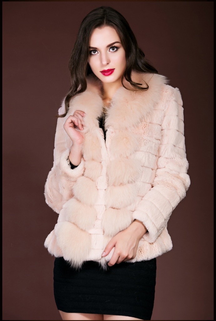 欧美欧洲站 新款女式服装 高端大牌超奢华兔毛皮草批发 名媛范儿
