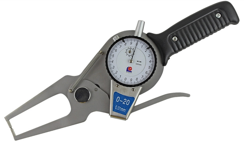 正品广陆 带表外卡规 0-20-40-60mm 测径内外卡钳子 外径卡表卡规