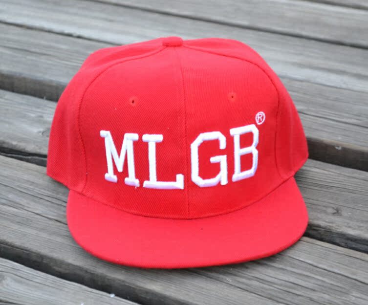 mlgb帽子韩版男情侣防晒棒球帽嘻哈平沿帽npc李晨同款街舞帽批发