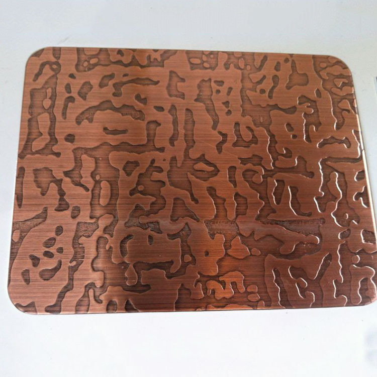 广东佛山304不锈钢镀铜门板多少钱一平米 苏州电镀厂 抗指纹红古铜