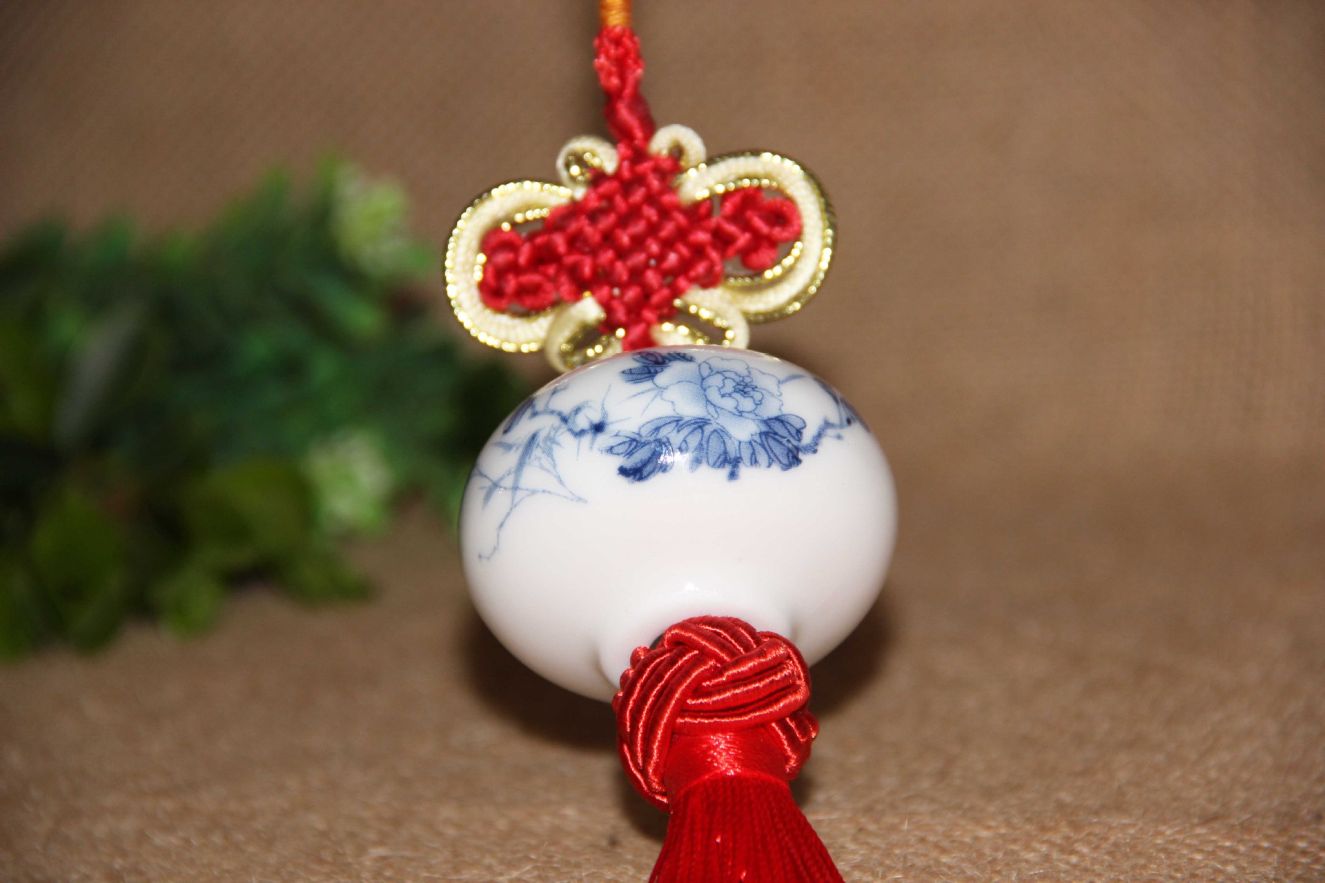 景德镇陶瓷饰品 精美汽车挂件 陶瓷车挂 车内装饰物 两款可选